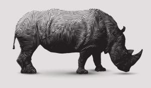 Абстракция носорог 5-229